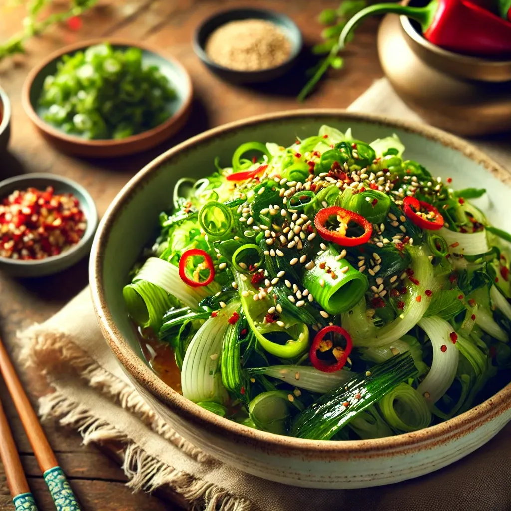 새콤달콤 쪽파겉절이 파무침 정말 맛있게만드는법 파요리