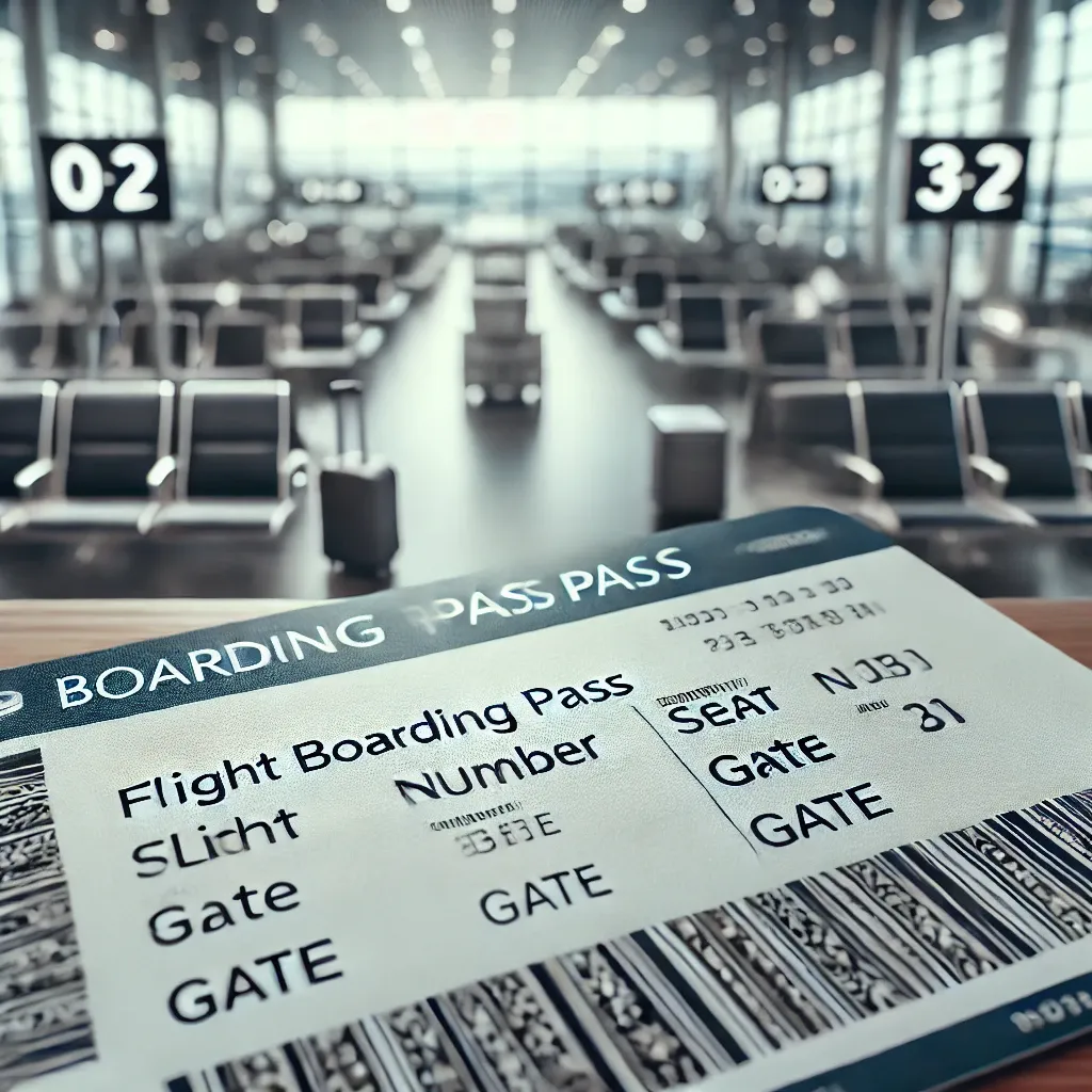 비행기 탑승권 보는법