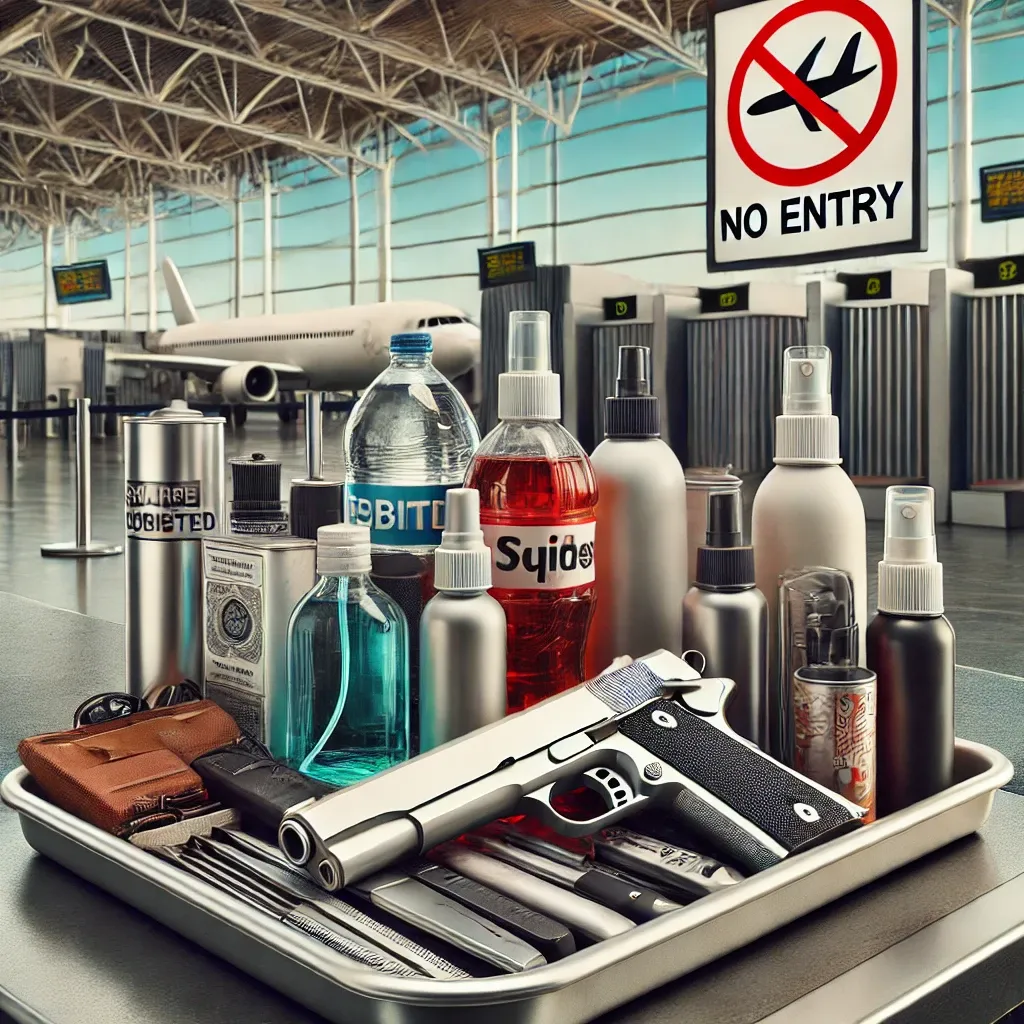 비행기 탑승 금지품목