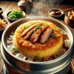 압력솥 누룽지 오리백숙