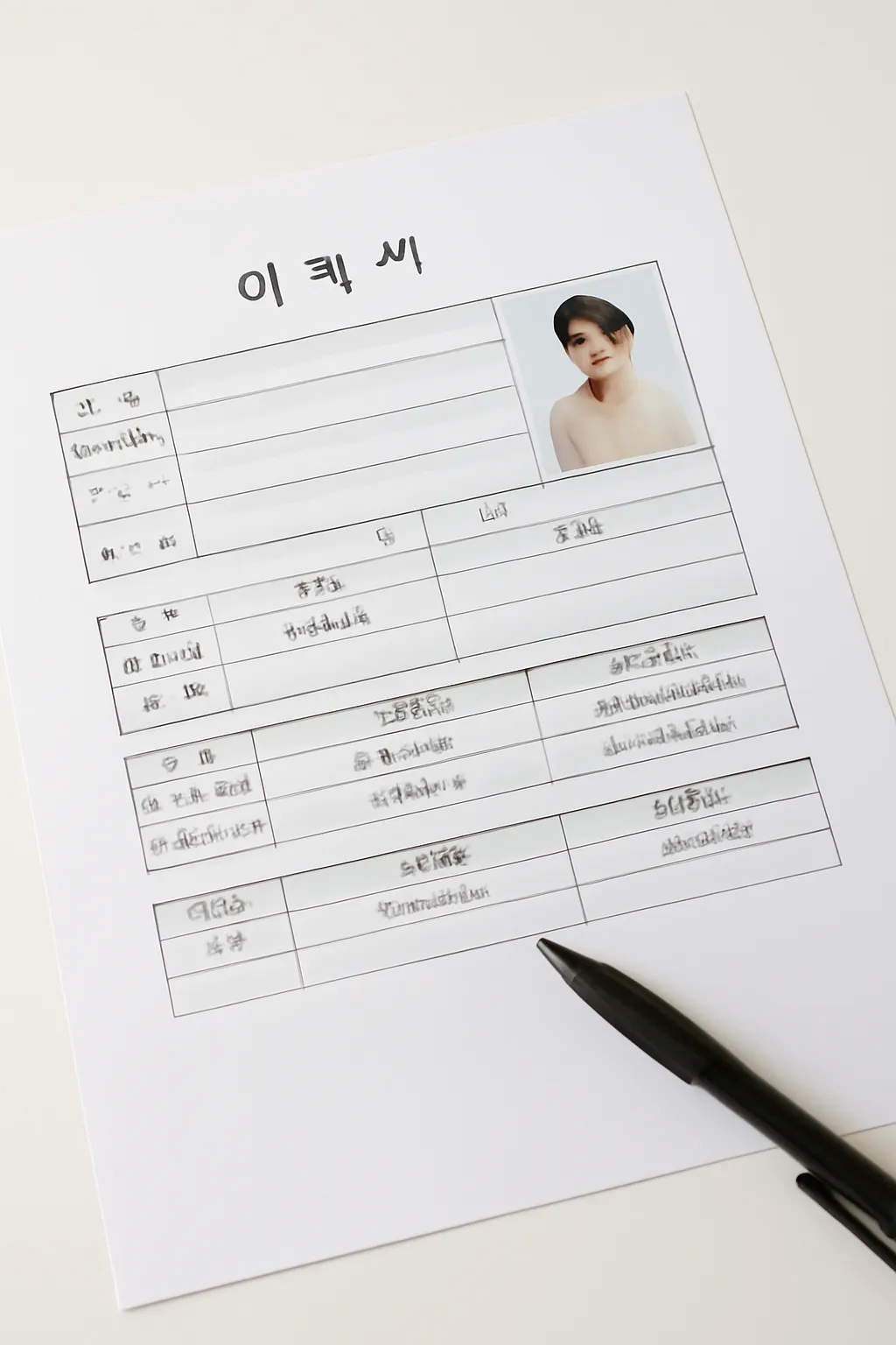 고등학생 알바 서류