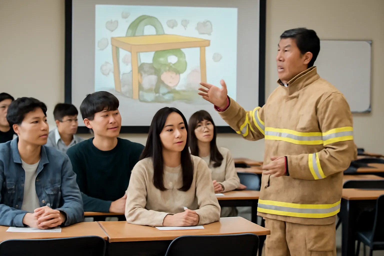 대학생 민방위 훈련