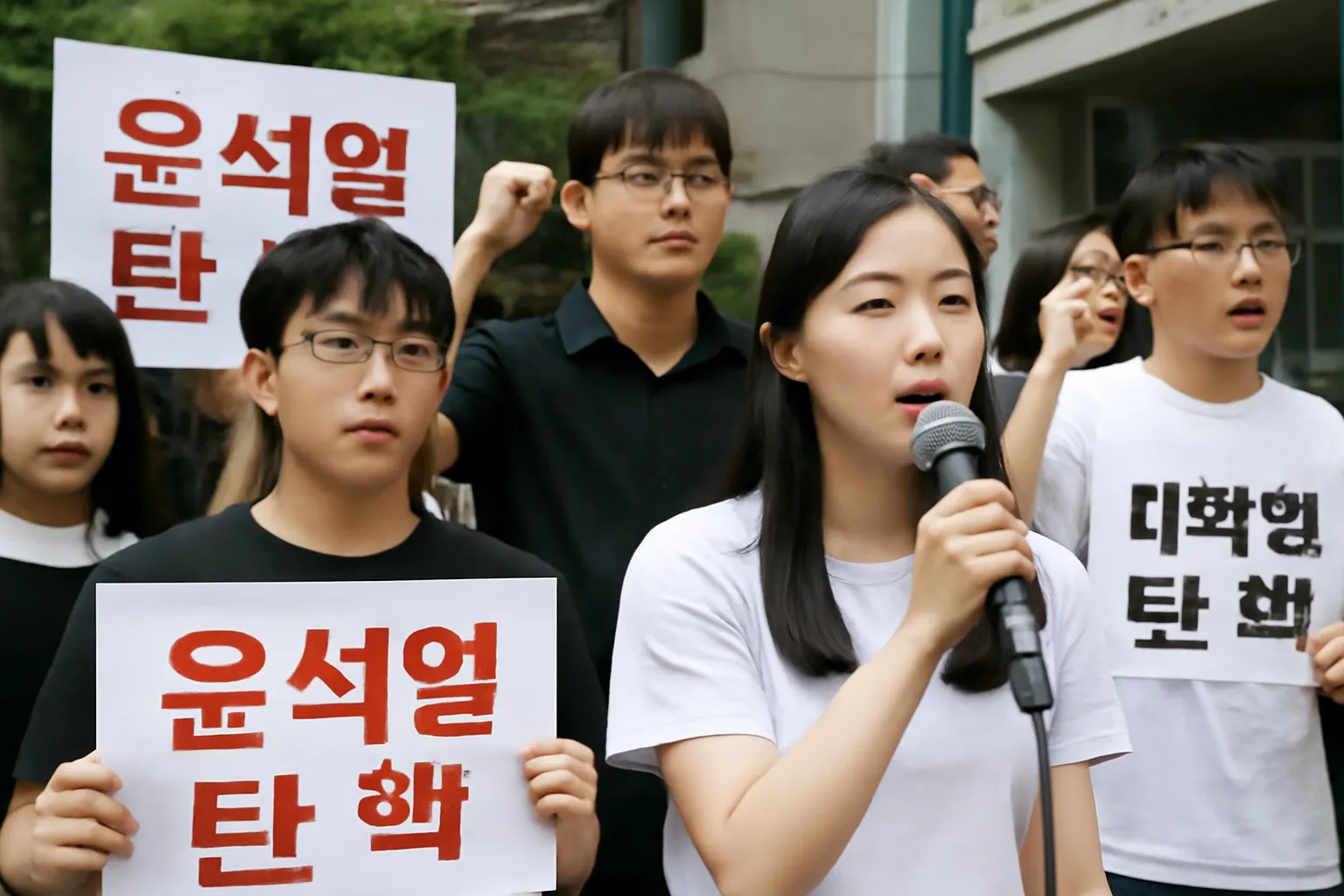대학생 탄핵 촉구