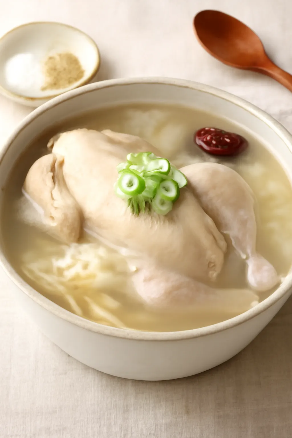 압력솥 삼계탕 닭죽