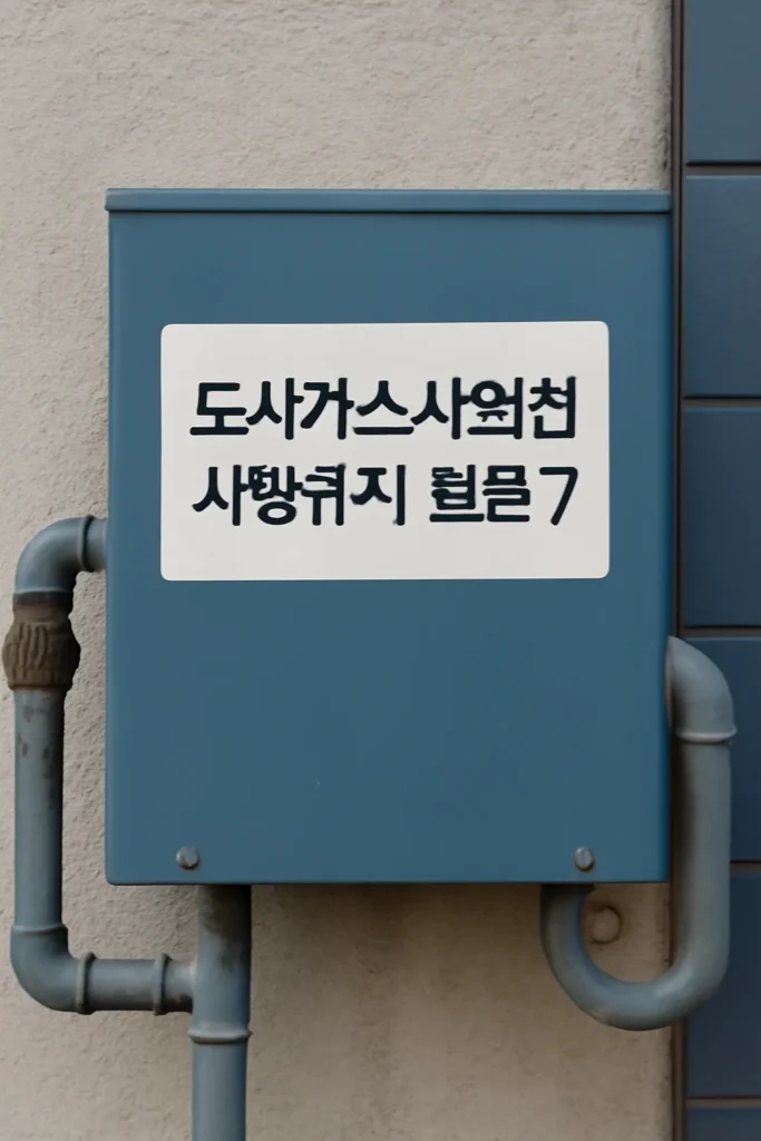 도시가스사업법 시행규칙 별표7