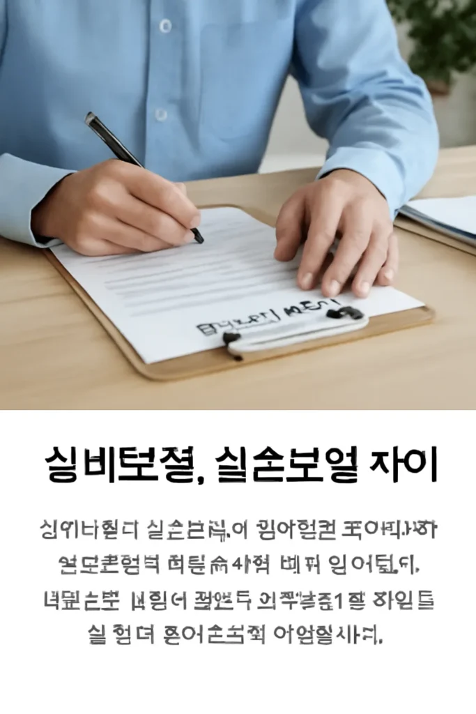 실비보험 실손보험 차이