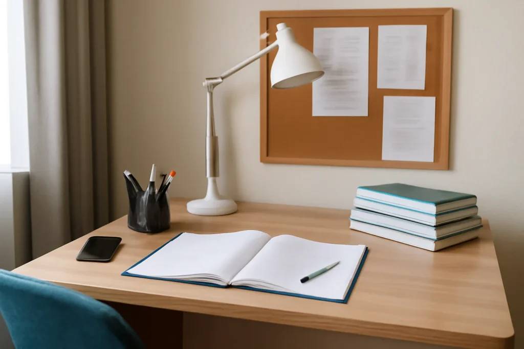 중학생 공부 책상