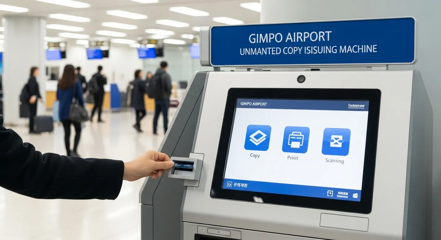 김포공항 무인 등본 발급기