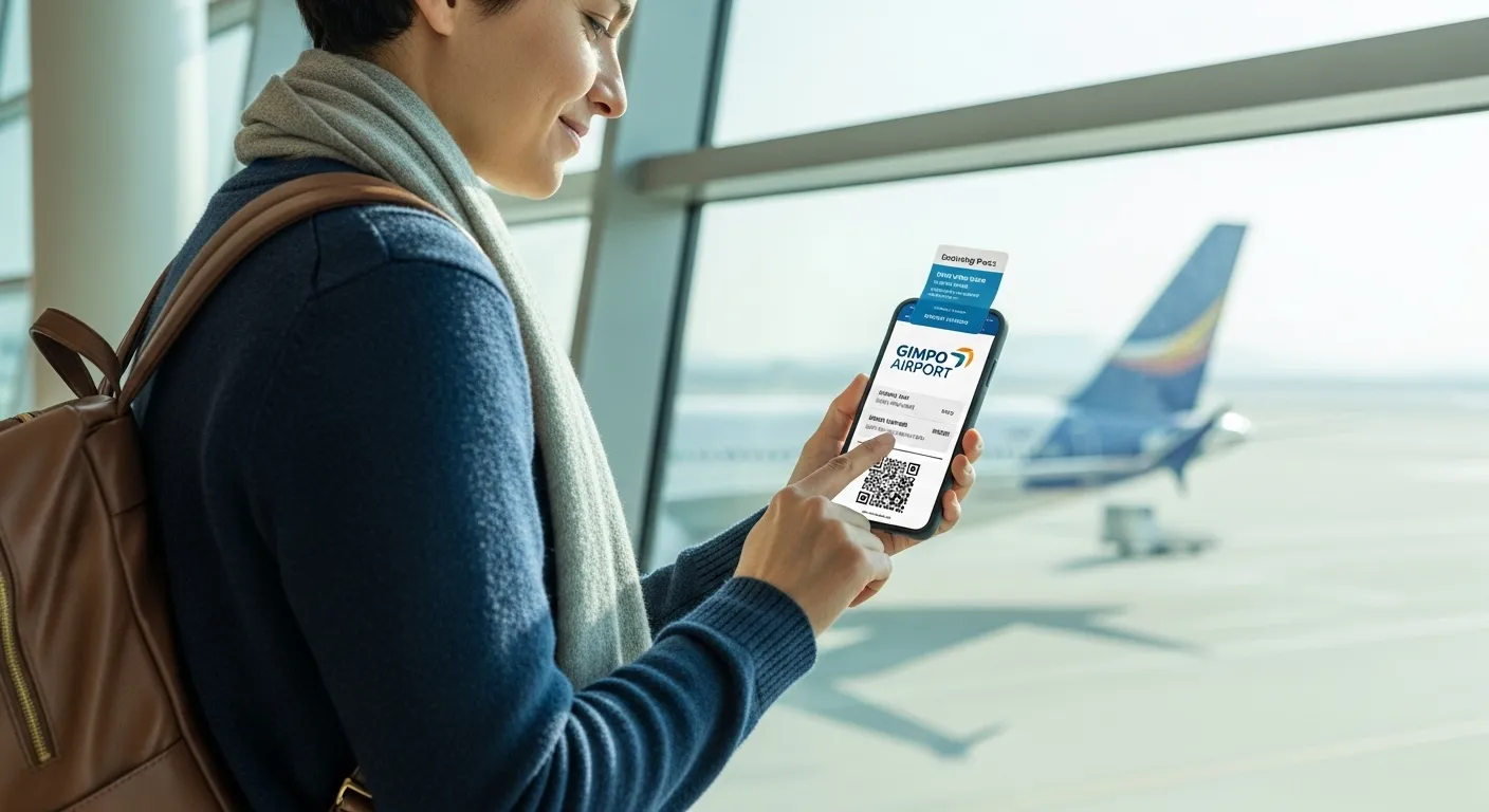 김포공항 모바일 탑승권